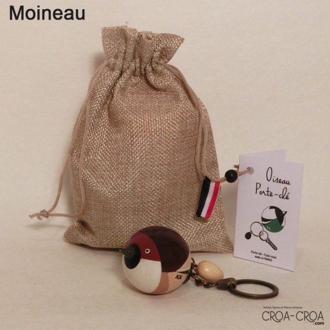 Porte-clés  "Oiseau boule" #02