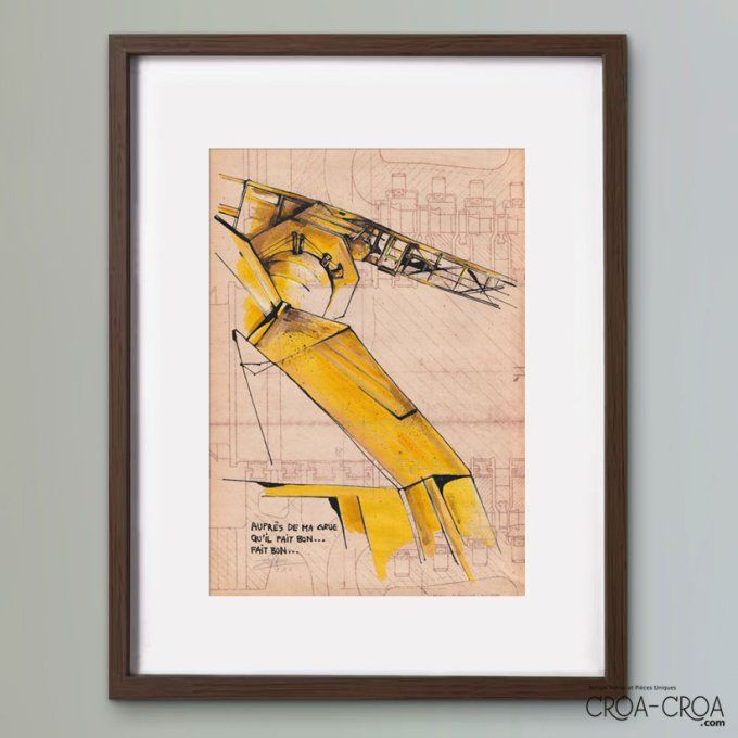 Oeuvre originale " L'envol des Grues " #02