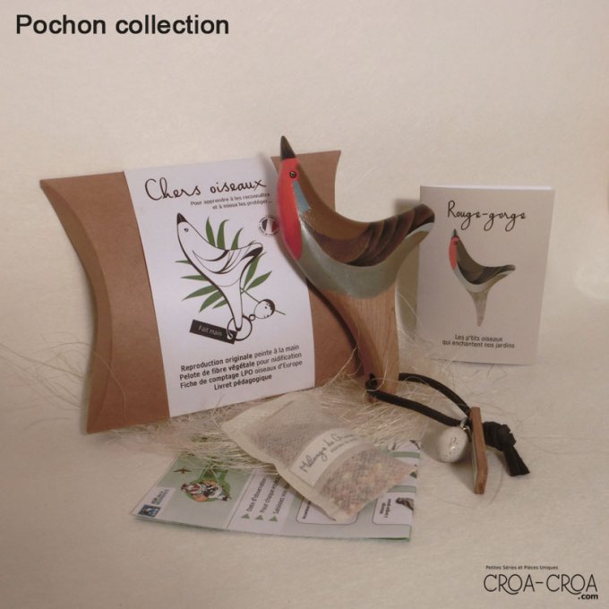 Coffret/Pochon "Cher Rouge-gorge"