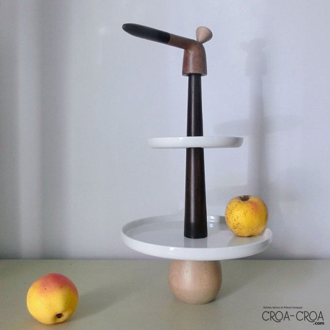 Sculpture vide-poches / coupe à fruits "Quel toupet"