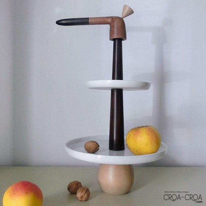 Sculpture vide-poches / coupe à fruits "Quel toupet"