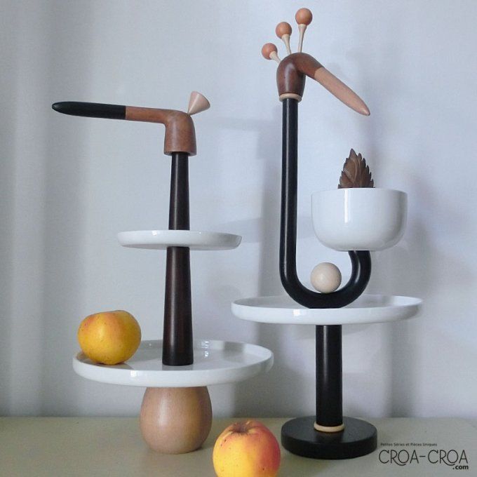 Sculpture vide-poches / coupe à fruits "Quel toupet"